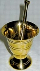 Mortar/Pestle Brass small